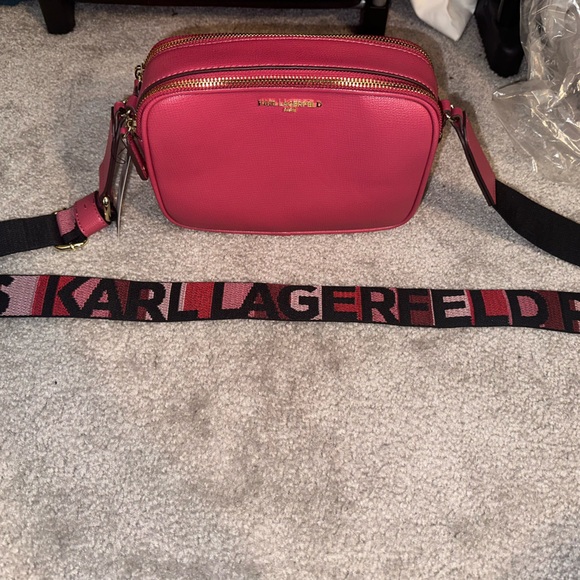 Karl Lagerfeld maybelle pink crossbody bag - Picture 4 of 8